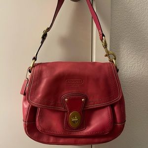 Pink Leather Coach Purse